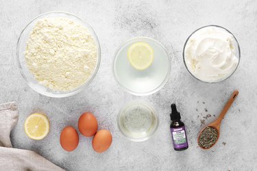 Lavender lemonade cake ingredients
