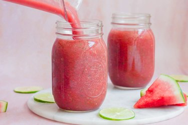 pouring slushie.