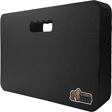 Gorilla Grip thick memory foam kneeling pad that's extra large.