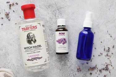 Ingredients for homemade lavender mosquito repellent