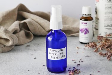 Homemade lavender mosquito repellent