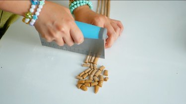 cutting tapioca dough