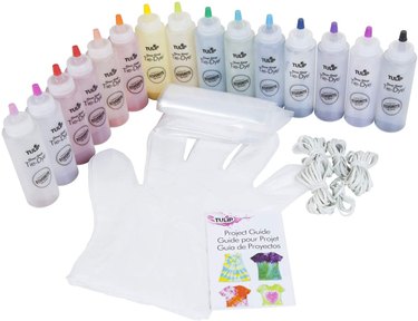 Set of 15 colors of tie-dye