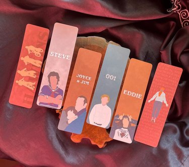 Six Stranger Things theme bookmarks