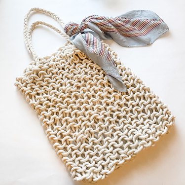 Knit rope market tote