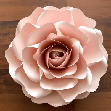 Red paper mainche Rose Flower, Size: 6 Inches