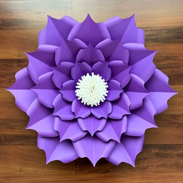 Set of 4 Large Flower Templates - Paper Flower Patterns- PDF and SVG -  Catching Colorflies