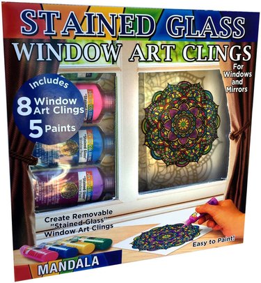 stained glass mandala window art