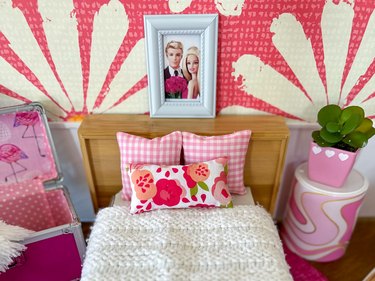 Barbie room with doll hot sale