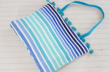 finished towel tote