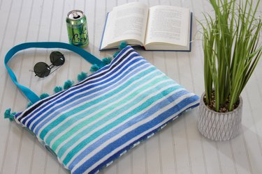 DIY beach towel bag