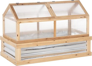 Outsunny is a dual planter (like a galvanized metal raised bed) and cold frame.
