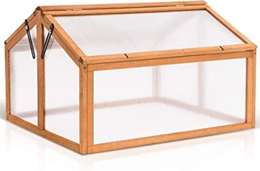 MCombo double box cold frame allows more space for plants.