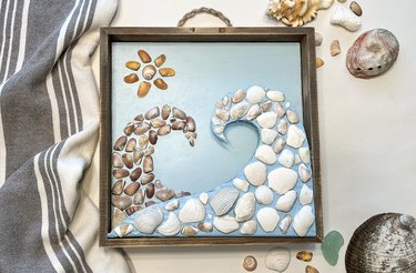 DIY Beach Themed Decor Idea - Sea Shell Wall Art