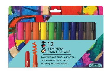 A 12-pack of no-mess paint sticks