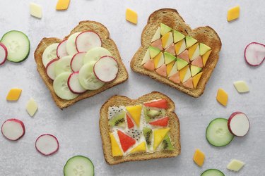 Geometric toast recipes