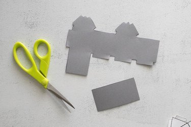 Gray paper for mini haunted houses