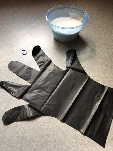 latex glove for DIY Halloween hand