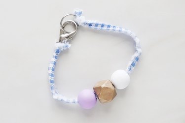 Chunky wooden bead bracelet