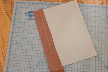 wood grain contact paper on craft board