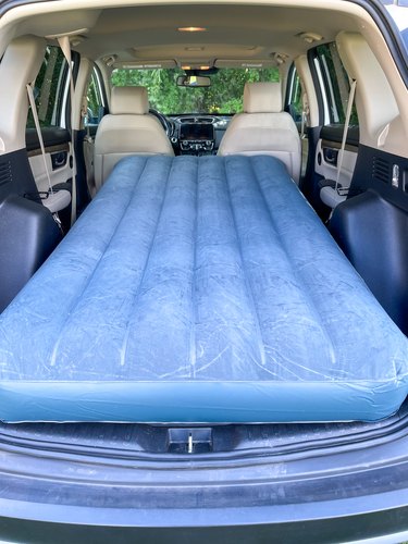 air mattress in back of car