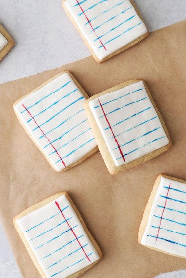 Notebook paper sugar cookies