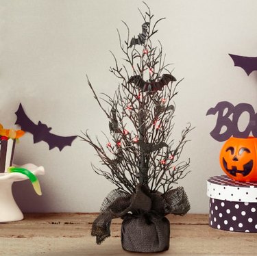Lighted Halloween Bats Table Tree Decor from Michaels