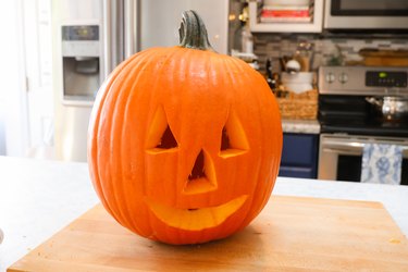 carved jack-o'-lantern