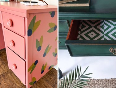 Easy DIY Recipe Box Makeover with Wallpaper