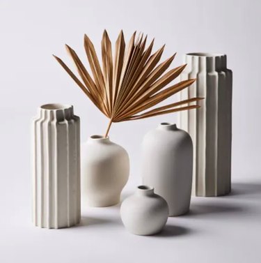 Minimalist White Ceramic Vases from Food52