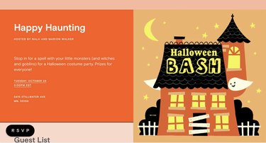 Halloween bash invitation