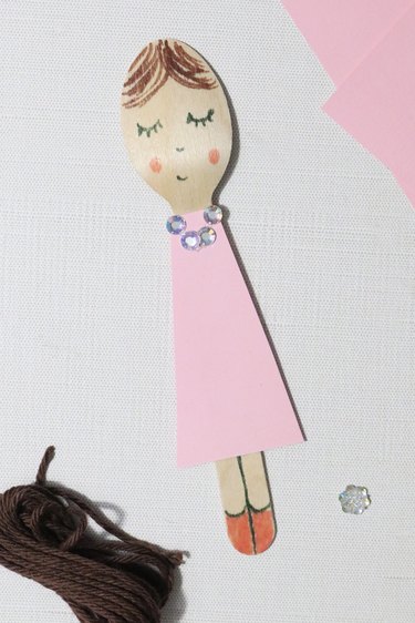 Spoon doll inspired by Francesca from "Bridgerton"