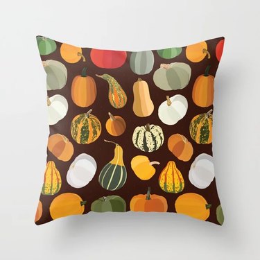Pumpkins Throw Pillow from Society6