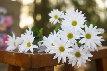 Bouquet of silk daisies