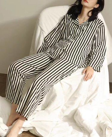 Striped pajama set