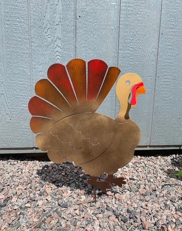 Metal Thanksgiving Turkey from Etsy