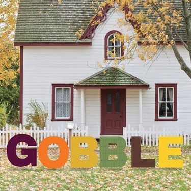 Gobble Yard Letters from Etsy