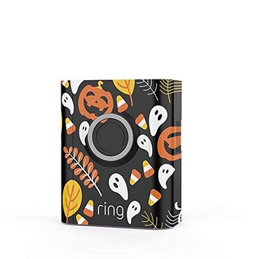 Halloween faceplate on Ring doorbell