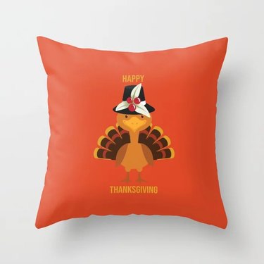 Happy Thanksgiving Throw Pillow from Society6