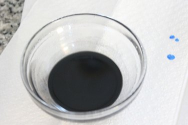 bowl of black wax
