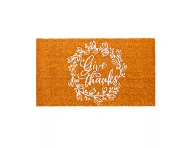 Give Thanks Welcome Mat from Bed Bath & Beyond