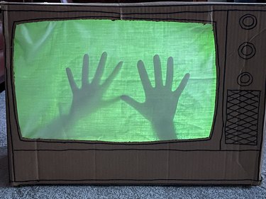 Finished 'Poltergeist' Haunted TV Decoration