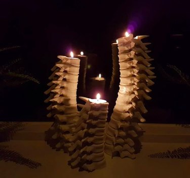 3D-Printed Spine Candle Holders