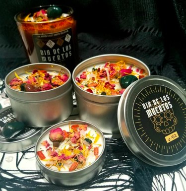 Day of the Dead Aromatic Candles by TheBroomClosetShoppe