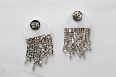 Rhinestone ghost earrings