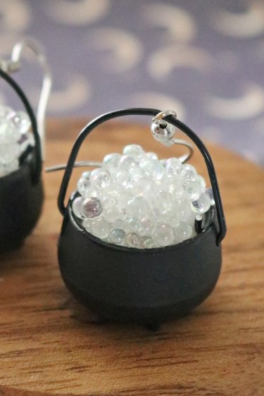 Mini bubbly cauldron earrings