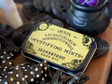 Ouija board candy mint tin
