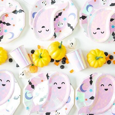 Pastel Halloween Plates