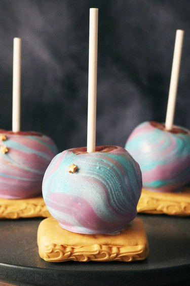 Crystal ball candy apples