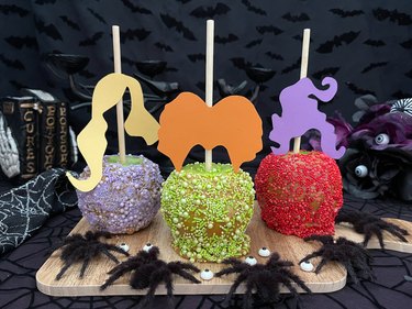Finished Sanderson sister candy apples